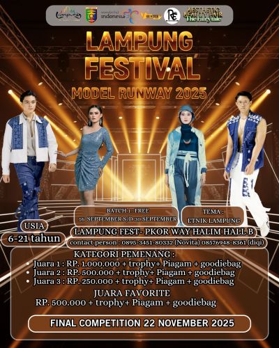 LAMPUNG FESTIVAL MODEL RUNWAY 2025