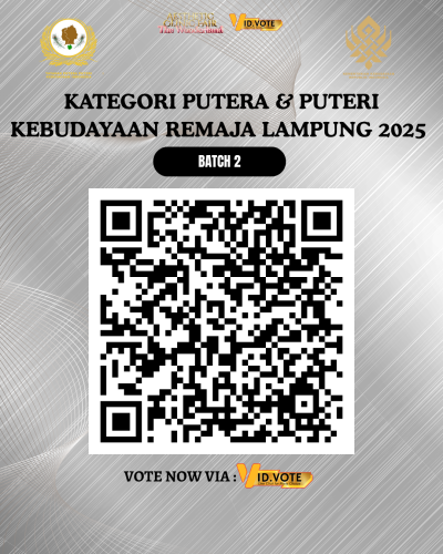 KATEGORI REMAJA PUTERA & PUTERI KEBUDAYAAN LAMPUNG BATCH 2